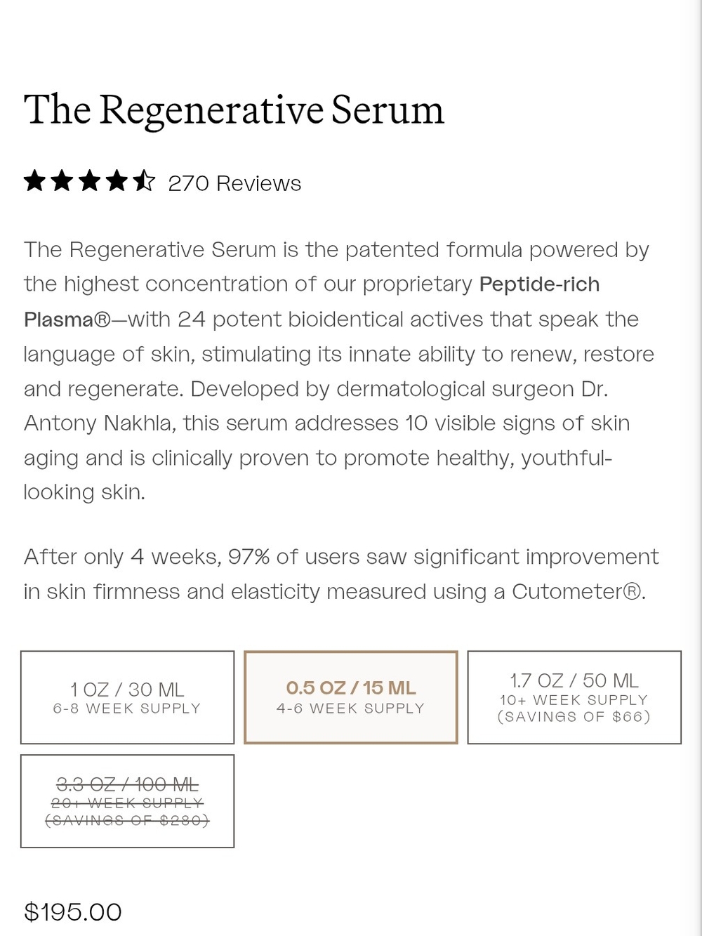 Eighth Day Regenerative Serum - .5 FL OZ - Picture 3 of 3